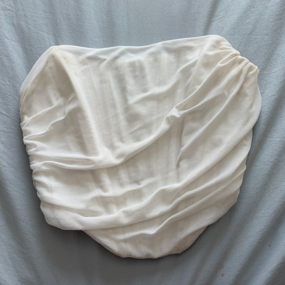 White corset top